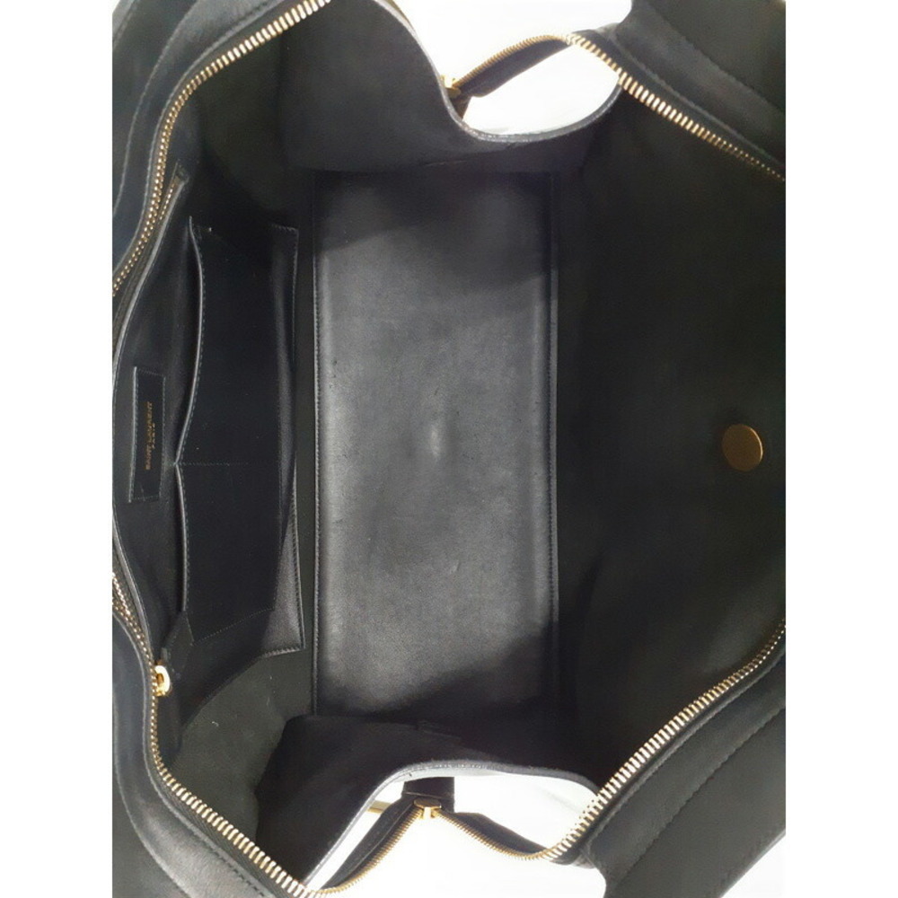 SAINT LAURENT PARIS Monogram Cabas 2way Leather HandBag - Picture 3 of 9